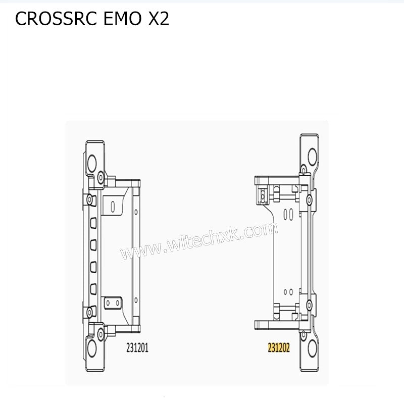 CROSSRC EMO X2 Parts Crossbeam Bracket CS-97401144-1