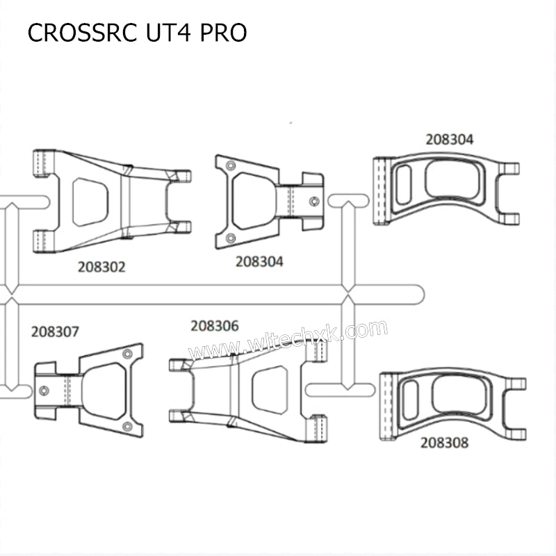 CROSSRC UT4 PRO Parts Front A Arm Assembly CS-97400810
