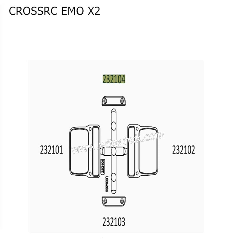 CROSSRC EMO X2 Parts Light Piece CS-97401152-1