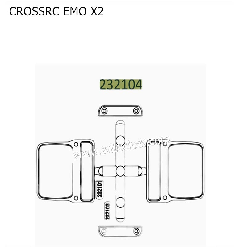 CROSSRC EMO X2 Parts Light Piece CS-97401152-2
