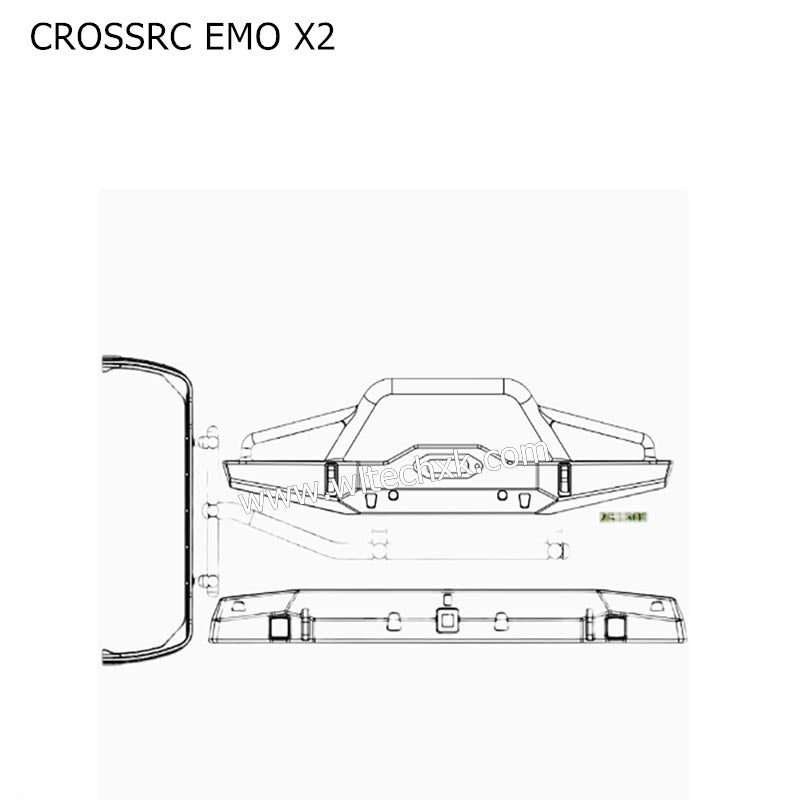 CROSSRC EMO X2 Parts Front and Rear Bumpers CS-97401145-1