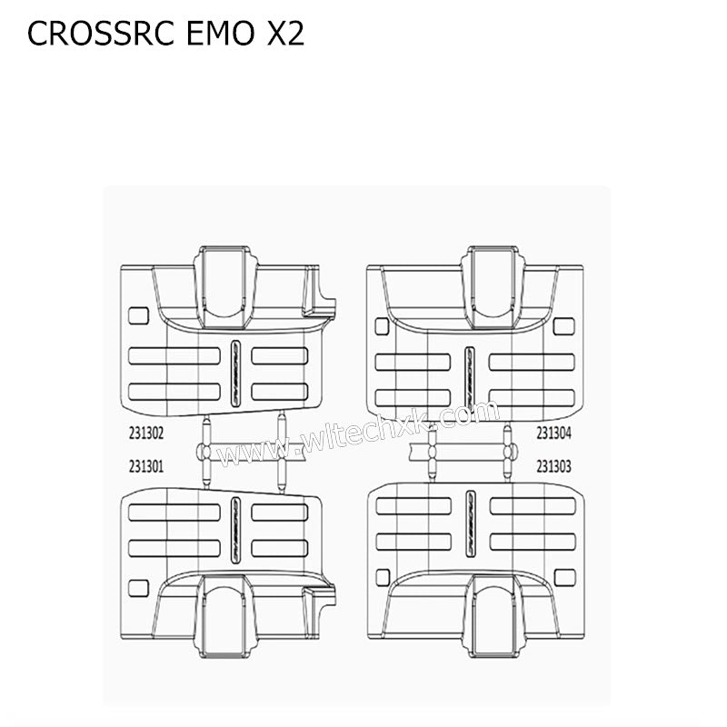 CROSSRC EMO X2 Parts Wheel Arch Wheel Cover CS-97401146-1