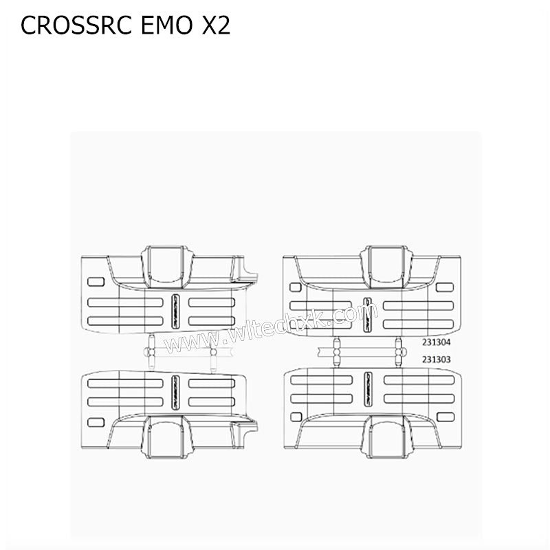 CROSSRC EMO X2 Parts Wheel Arch Wheel Cover CS-97401146-2