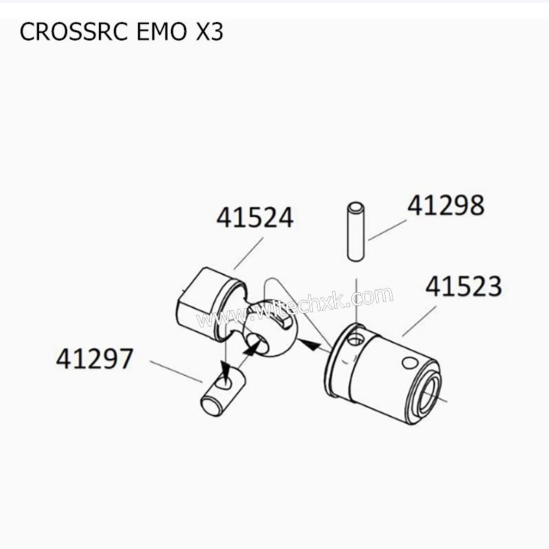 CROSSRC EMO X3 Parts Drive Shaft Metal Parts CS-97401262