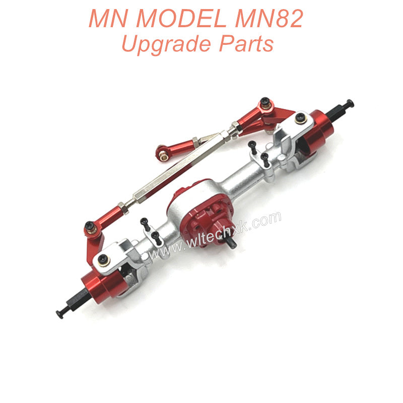 6-MN MODEL MN82 LC79 MN78 RC CAR Upgrade Parts Rear Axle Assembly Red