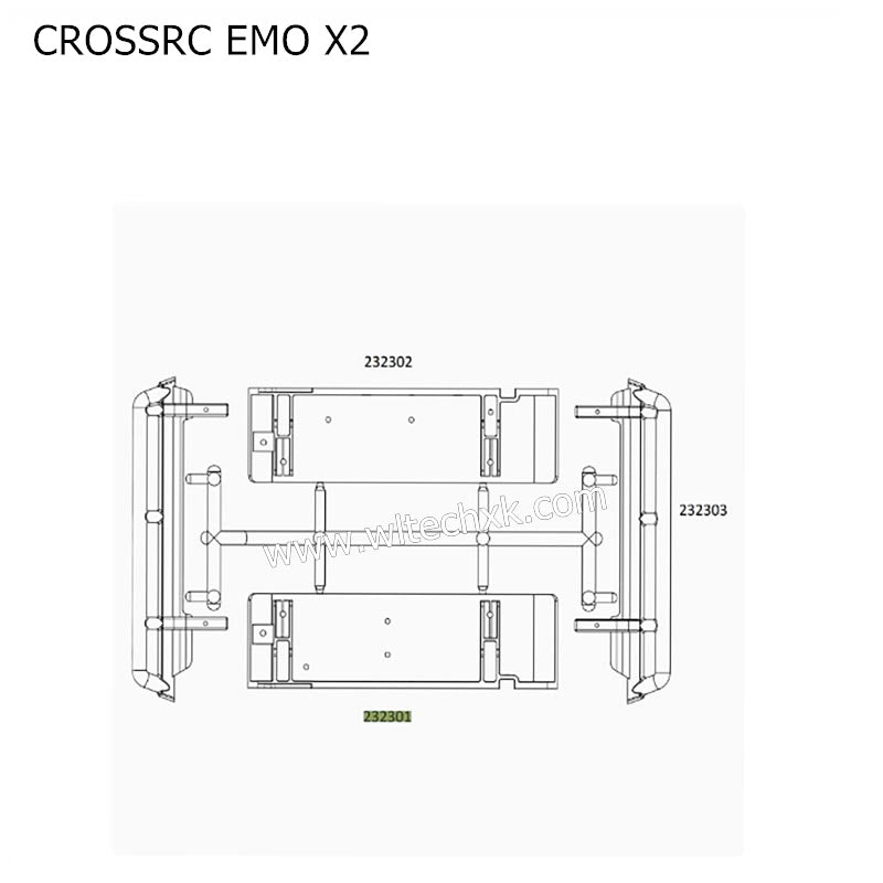 CROSSRC EMO X2 Parts Pedal CS-97401154