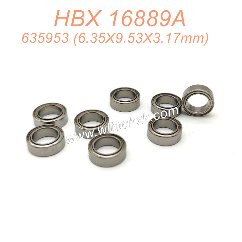 635953-HAIBOXING 16889A 16889 Parts Ball Bearings (6.35X9.53X3.17mm)