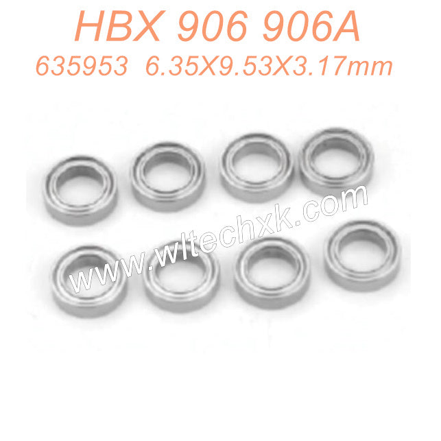 635953 HBX 906 906A RC Car Parts Bearing 6.35X9.53X3.17mm
