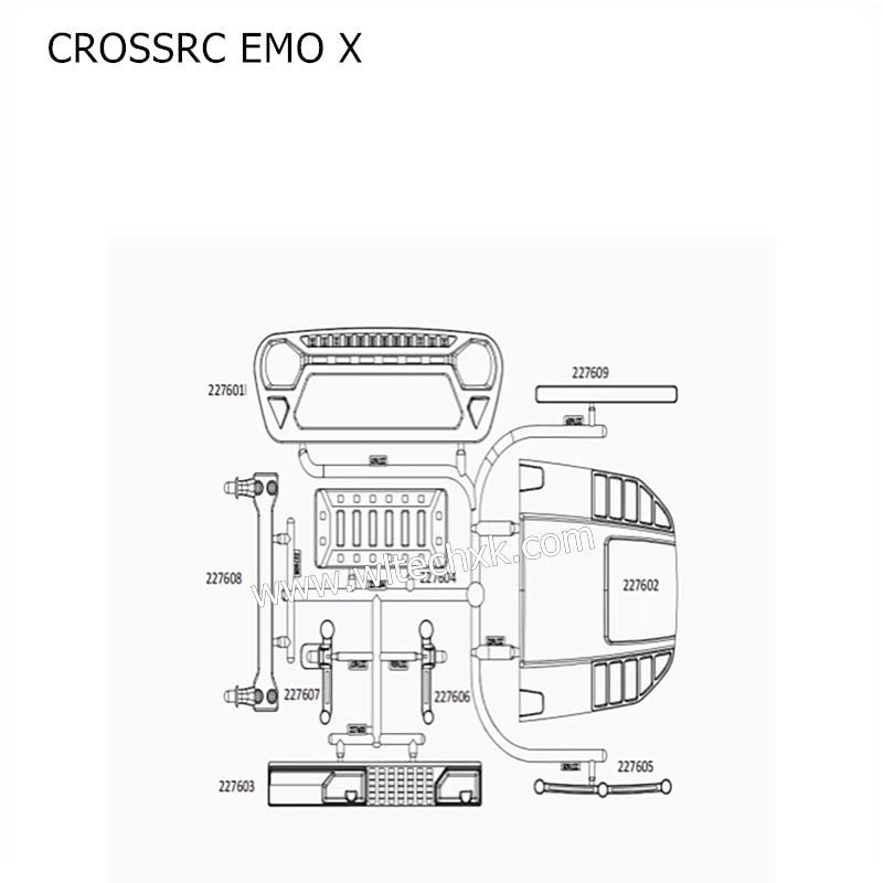 CROSSRC EMO X Parts Rear Mirror CS-97401123