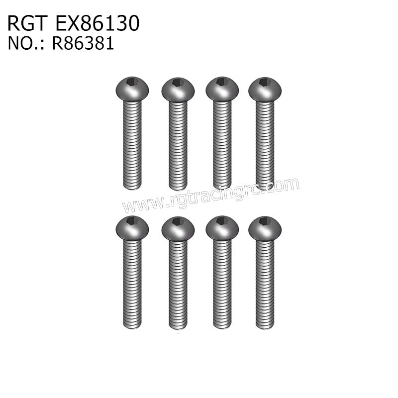 RGT EX86130 Original Parts Button Head 2.5X8 R86381
