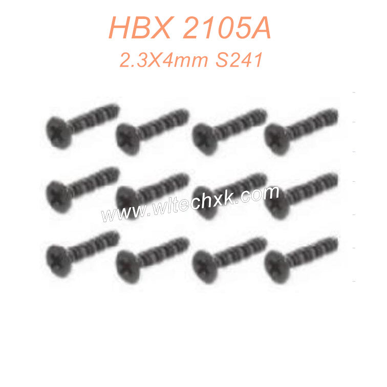 69-HAIBOXING 2105A T10 Parts Countersunk Self Tapping Screws KBHO2.3X4mm S241