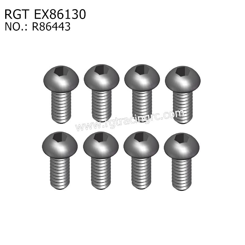 RGT EX86130 Original Parts Button Head 3X4 R86443