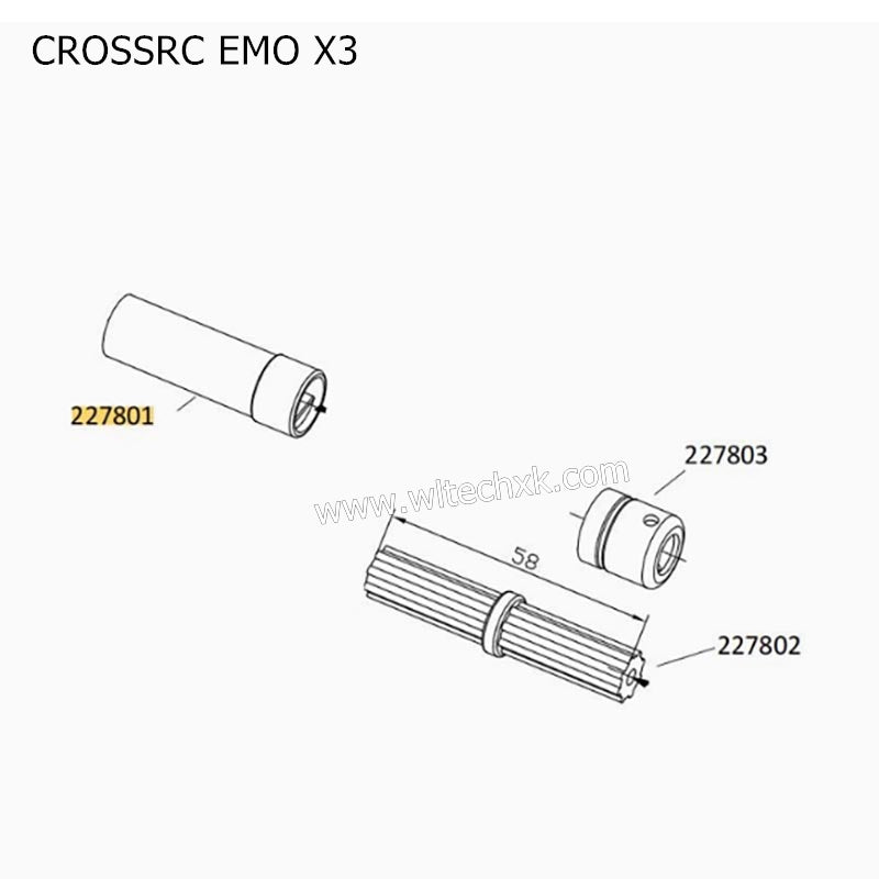 CROSSRC EMO X3 Parts Drive Shaft Nylon Parts CS-97401261