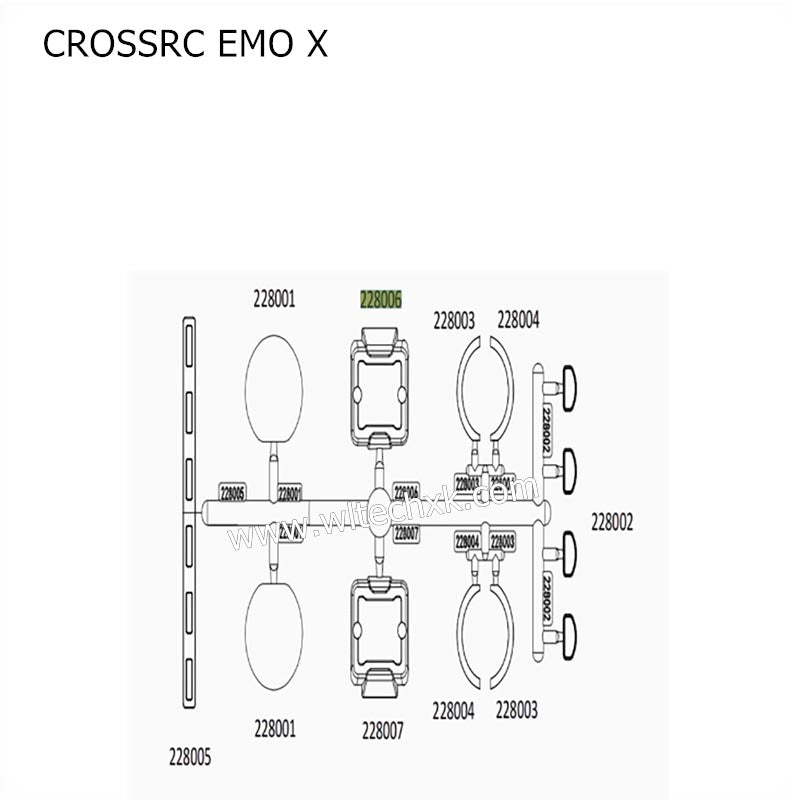 CROSSRC EMO X Parts Transparent Light Sheet (BAG R) CS-97401120