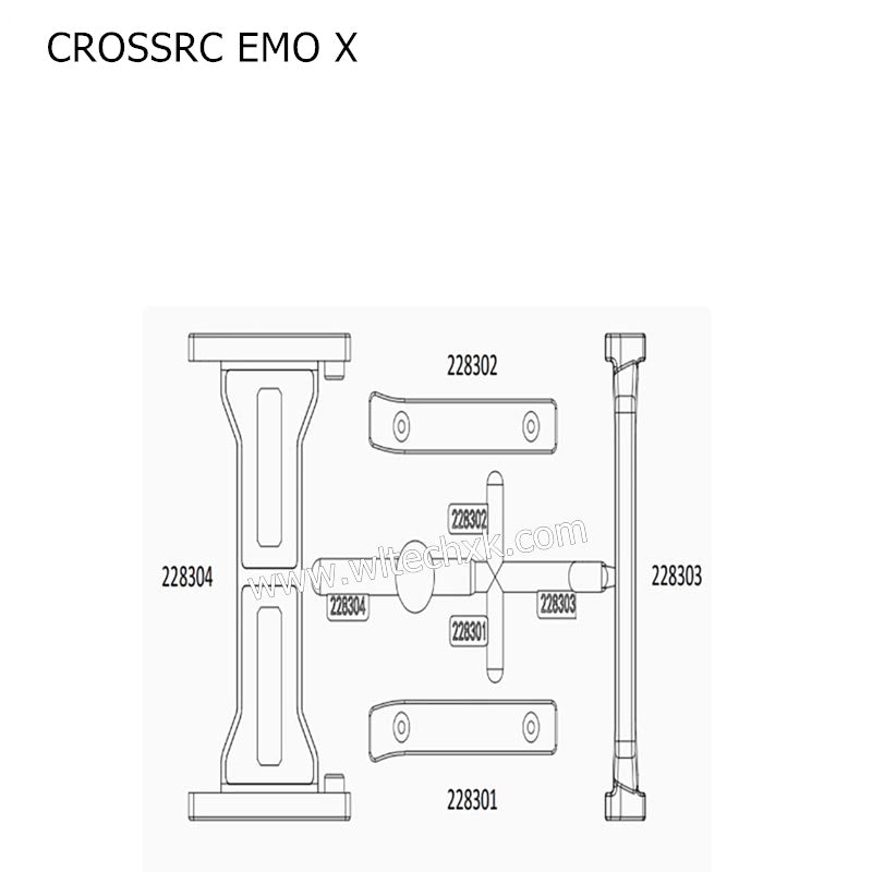 CROSSRC EMO X Parts Frame Crossbeam (one) CS-97401114