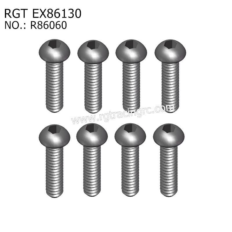 RGT EX86130 Original Parts Button Head 3X10 R86060
