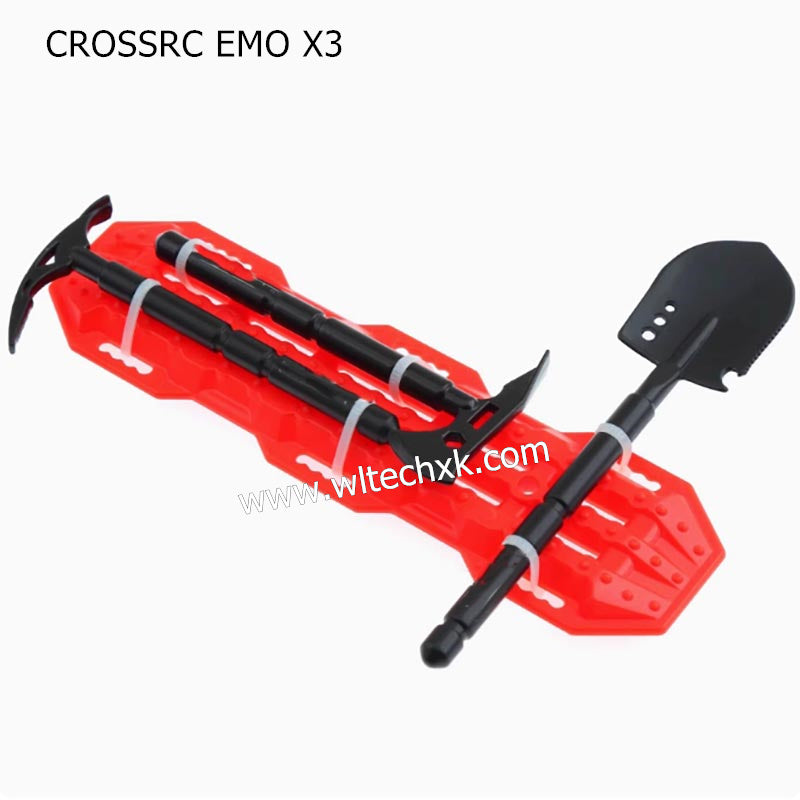 CROSSRC EMO X3 Parts RC Mood Parts Shovel Axe Pickaxe Escape Board RED BLACK