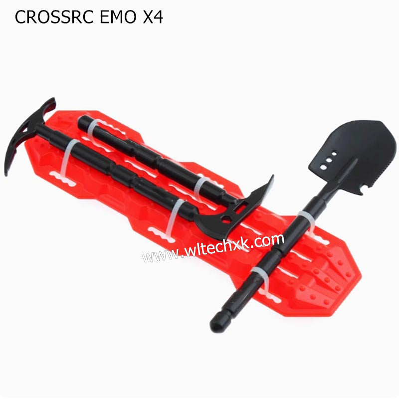 CROSSRC EMO X4 Parts RC Mood Parts Shovel Axe Pickaxe Escape Board RED