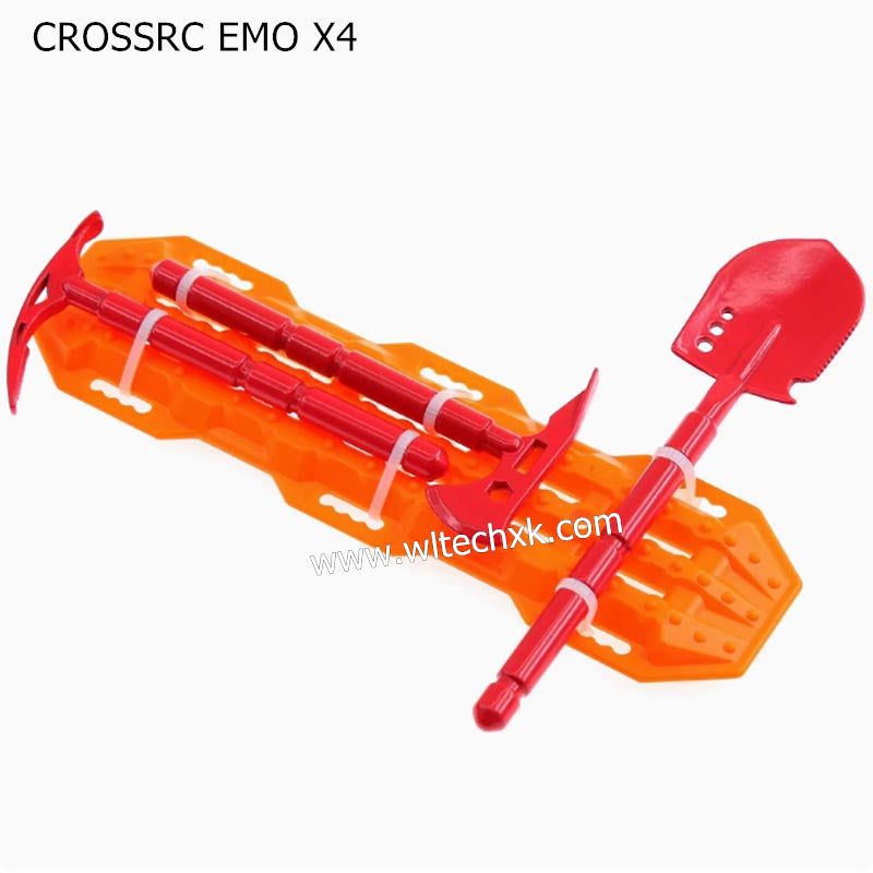 CROSSRC EMO X4 Parts RC Mood Parts Shovel Axe Pickaxe Escape Board RED-2