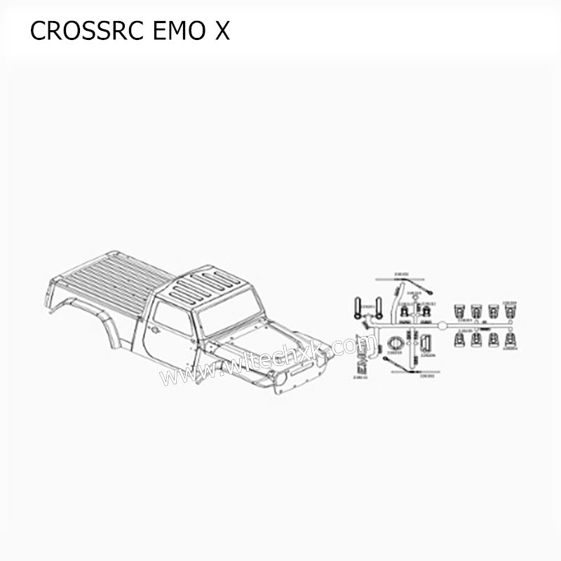 CROSSRC EMO X Parts Transparent Shell CS-97401093
