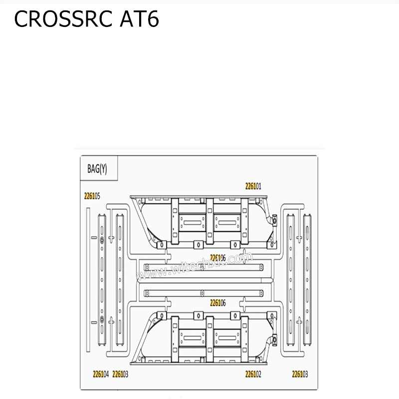 CROSSRC AT6 Parts Car Body Luggage Rack Parts CS-97401030