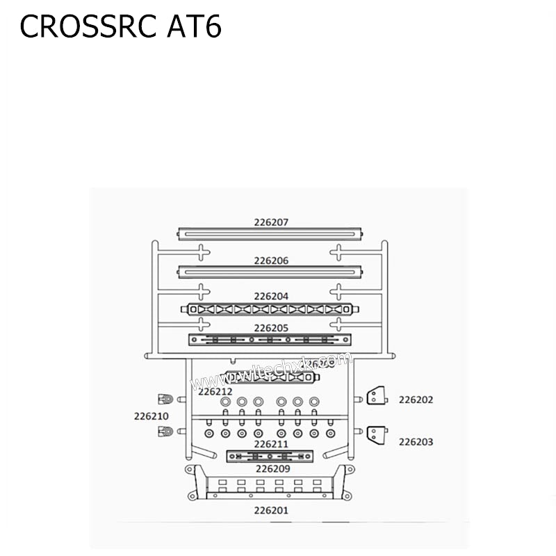 CROSSRC AT6 Parts Car Body Luggage Rack Parts CS-97401030-2