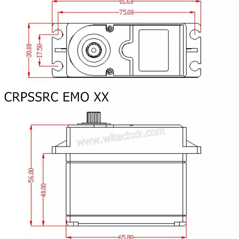 CROSSRC EMO XX Parts 7.4V 70KG Servo CS-97401542-3