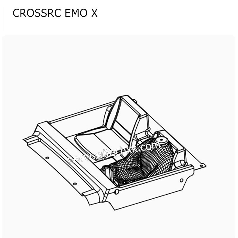CROSSRC EMO X Parts Dark Gray Car Shell Assembly CS-97401241-2