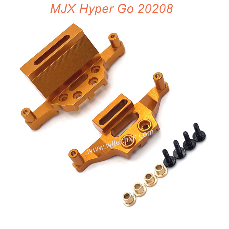 8-MJX Hyper Go 20208 parts metal upgrade front and rear shock absorber frame-3