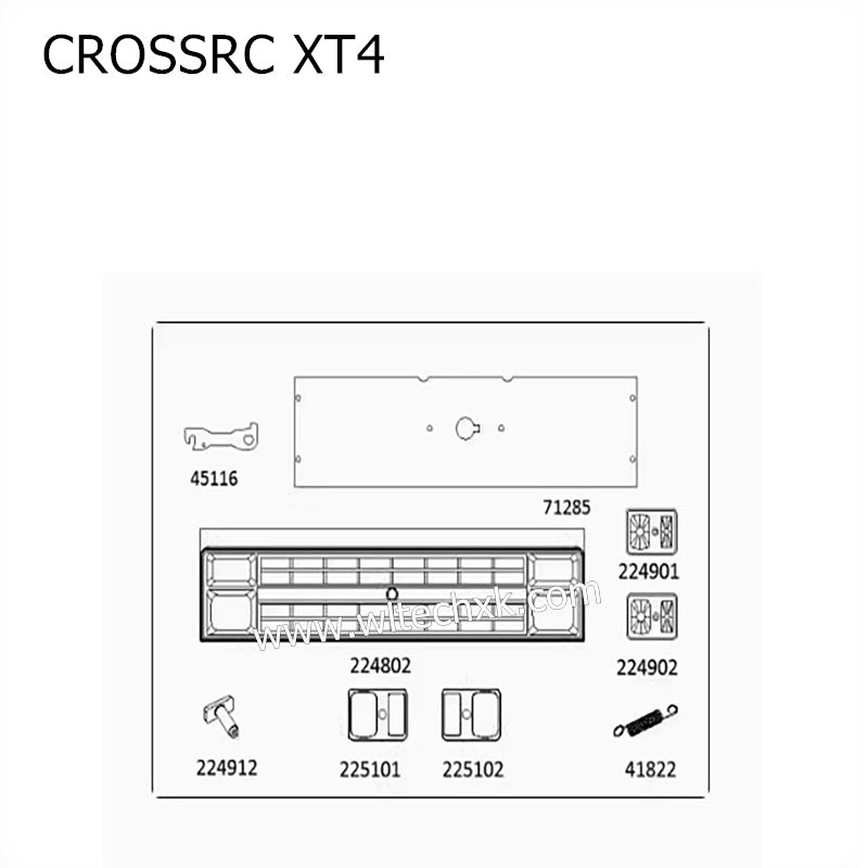 CROSSRC XT4 Parts Front Face + Light Cup Parts 224802 CS-97400938
