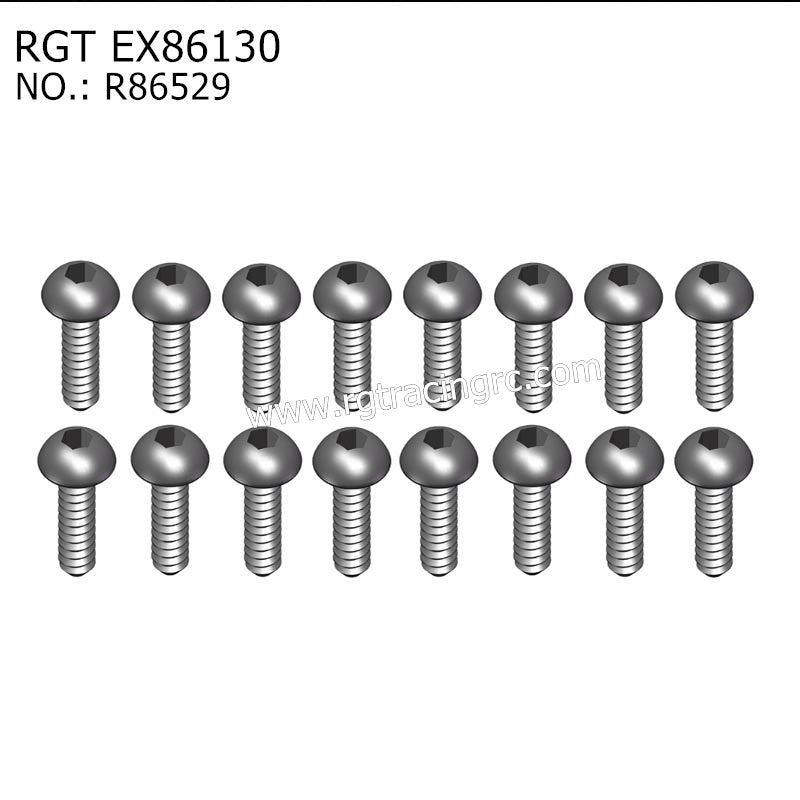 RGT EX86130 Original Parts Button Head Self Tapping 2x6 R86529