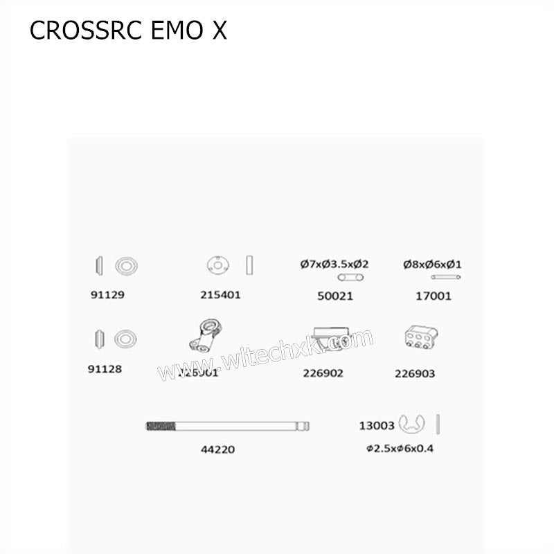 CROSSRC EMO X Parts Shock Absorber Repair Kit 44220 CS-97401063