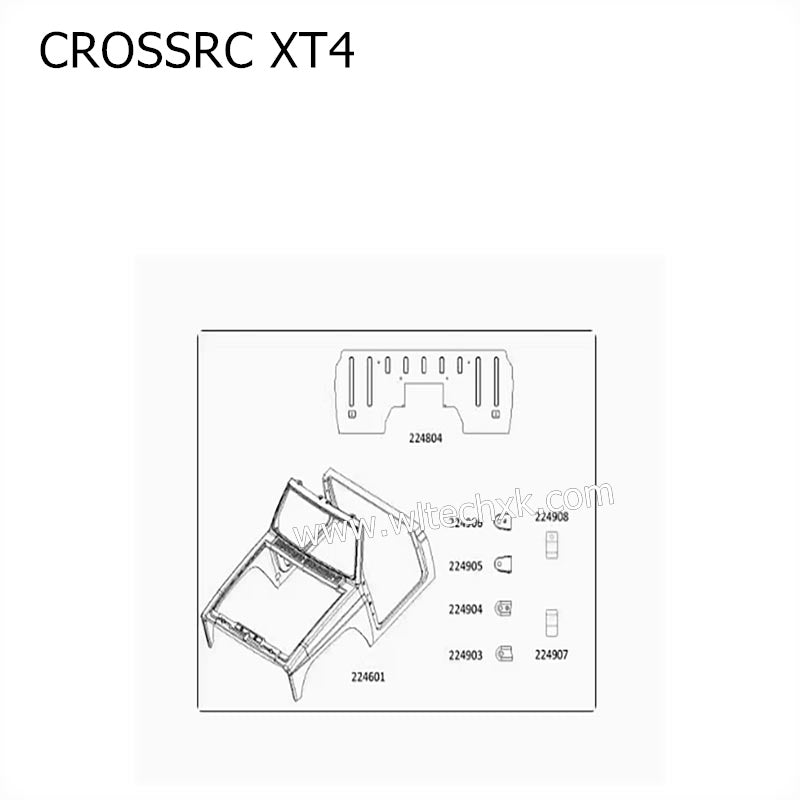 CROSSRC XT4 Parts Front Shell 224601 224804 CS-97400944