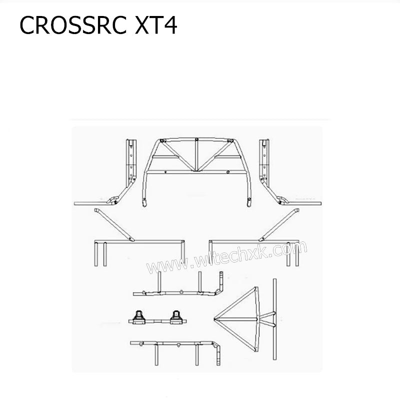 CROSSRC XT4 Parts Pipe Rack Kit CS-97400939