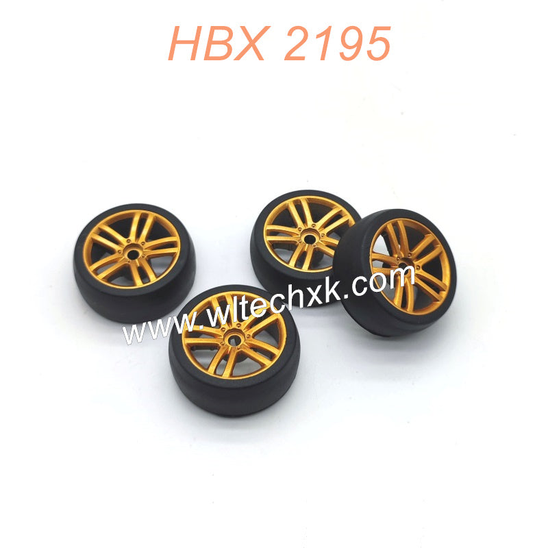 88173 Wheels-Gold Parts For HBX 2195 RC Car