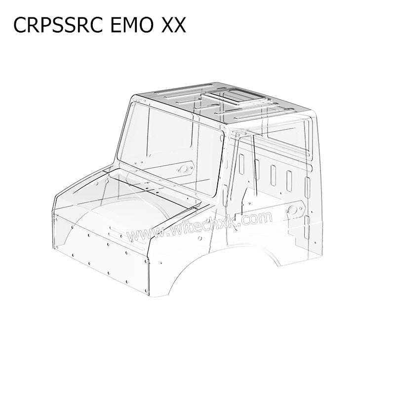 CROSSRC EMO XX Parts Transparent Car Body Transparent 241301 CS-97401507