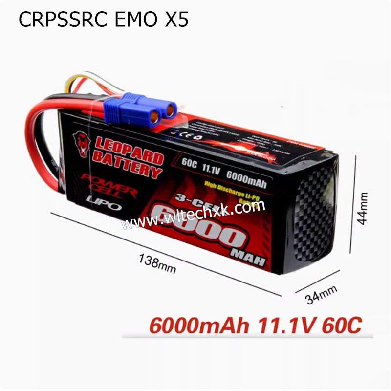 CROSSRC EMO X5 Parts Leopard 3S Short 6000mah