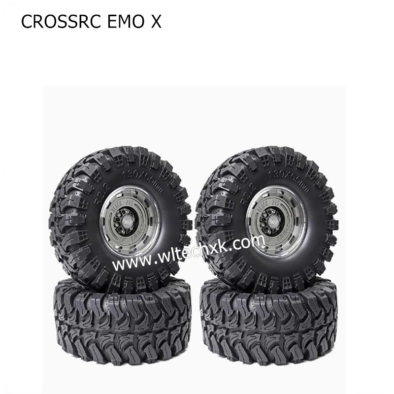 CROSSRC EMO X Parts 2.2 inch Black Mud Wheel Boots Tire-2