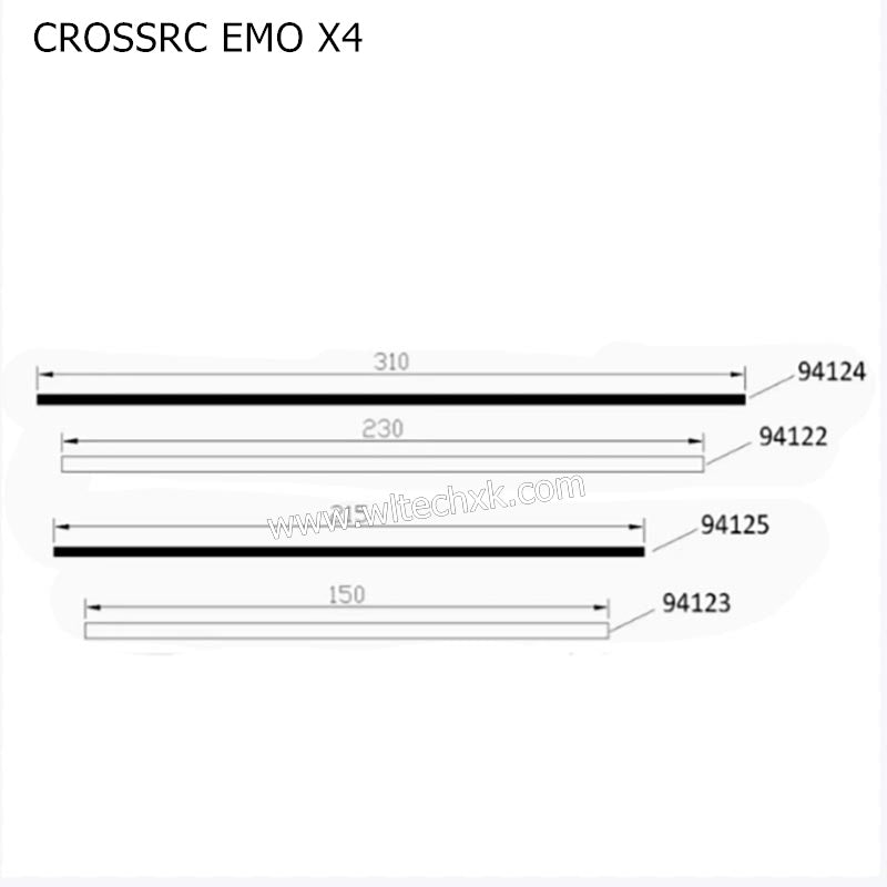 CROSSRC EMO X4 Parts Differential Cable Kit CS-97401292