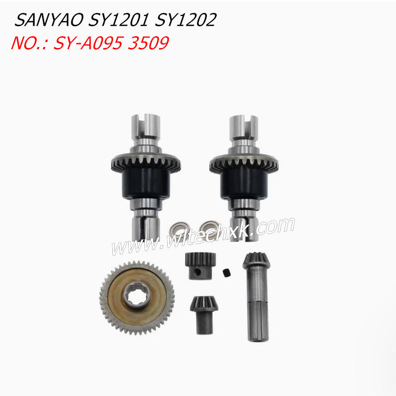 SANYAO SY1201 SY1202 Parts Metal Differential Transmission Assembly SY-A095 3509