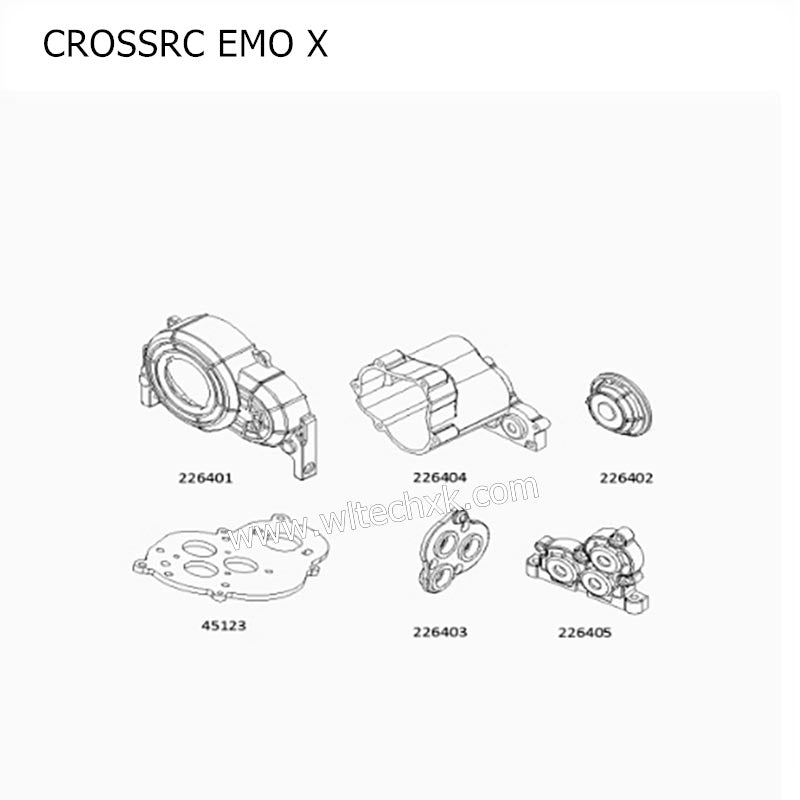 CROSSRC EMO X Parts Transmission Housing 226401 CS-97401067
