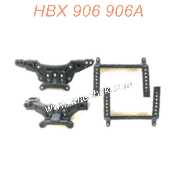 90104 HBX 906 906A RC Car Parts Front Rear Shock Tower, Body Post-1