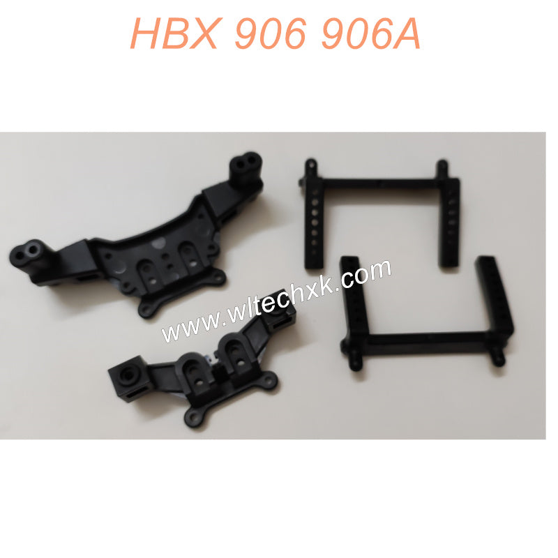 90104 HBX 906 906A RC Car Parts Front Rear Shock Tower, Body Post