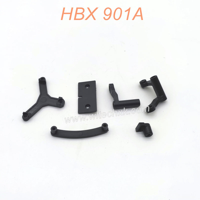 HAIBOXING HBX 901 901A RC CAR Parts Steering Post+Steering Ackerman Plate+Servo Mount