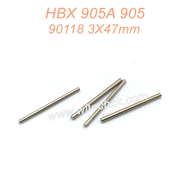 90118 3X47mm Front Rear Lower Suspension Arm Inside Hinge Pins Parts for HAIBOXING 905A 905