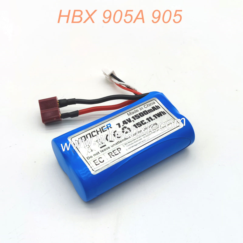 90129 Li-ion Battery 7.4V 1500mAh Parts for HAIBOXING 905A 905