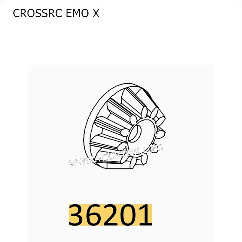 CROSSRC EMO X Parts 12T Axle Bevel Gear 36201 CS-97401105