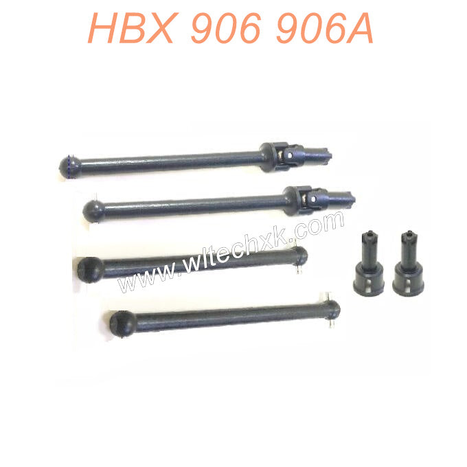 96003 HBX 906 906A RC Car Parts Front Rear Drive Shafts+ Wheel Shafts