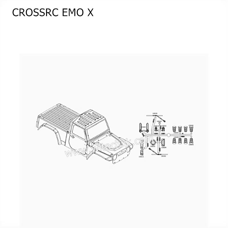 CROSSRC EMO X Parts Blister Blue Body CS-97401099