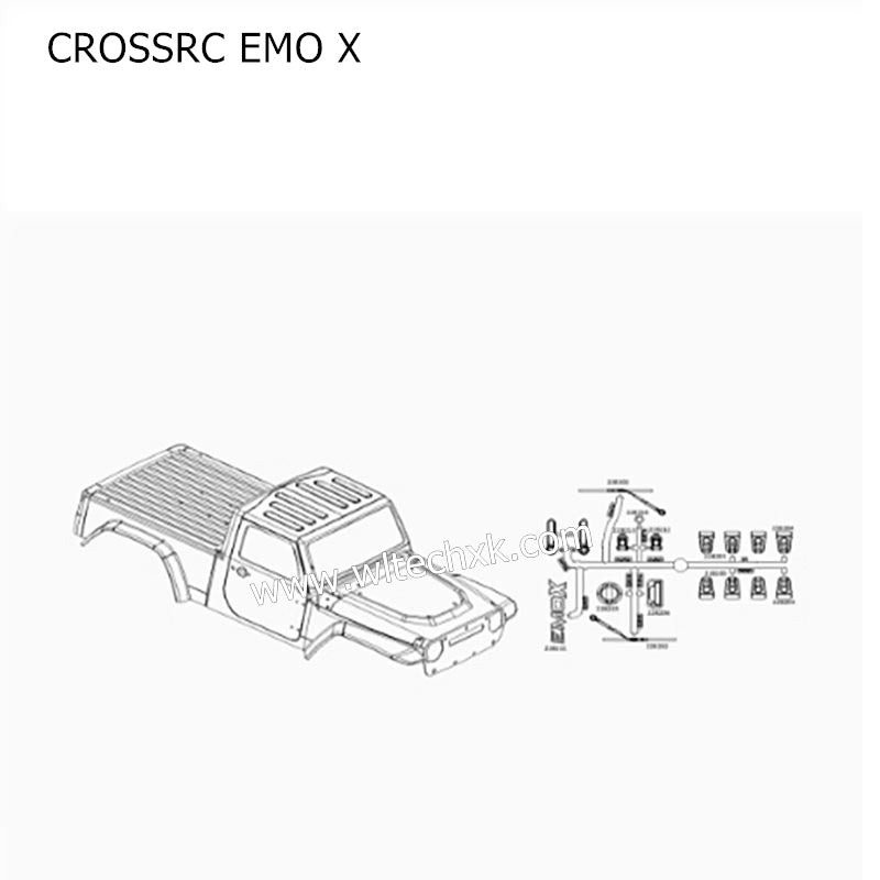 CROSSRC EMO X Parts Yellow Body CS-97401098